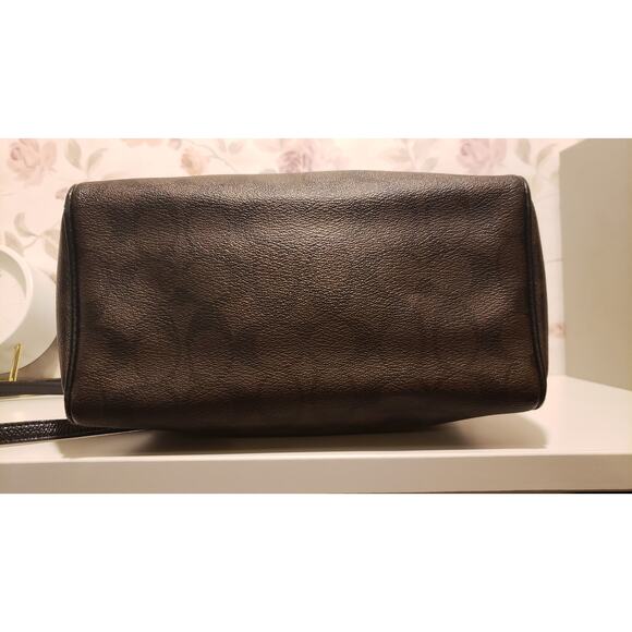 Coach Contemporary Mini Bennett Signature Canvas Leather Satchel Crossbody - Picture 7 of 12